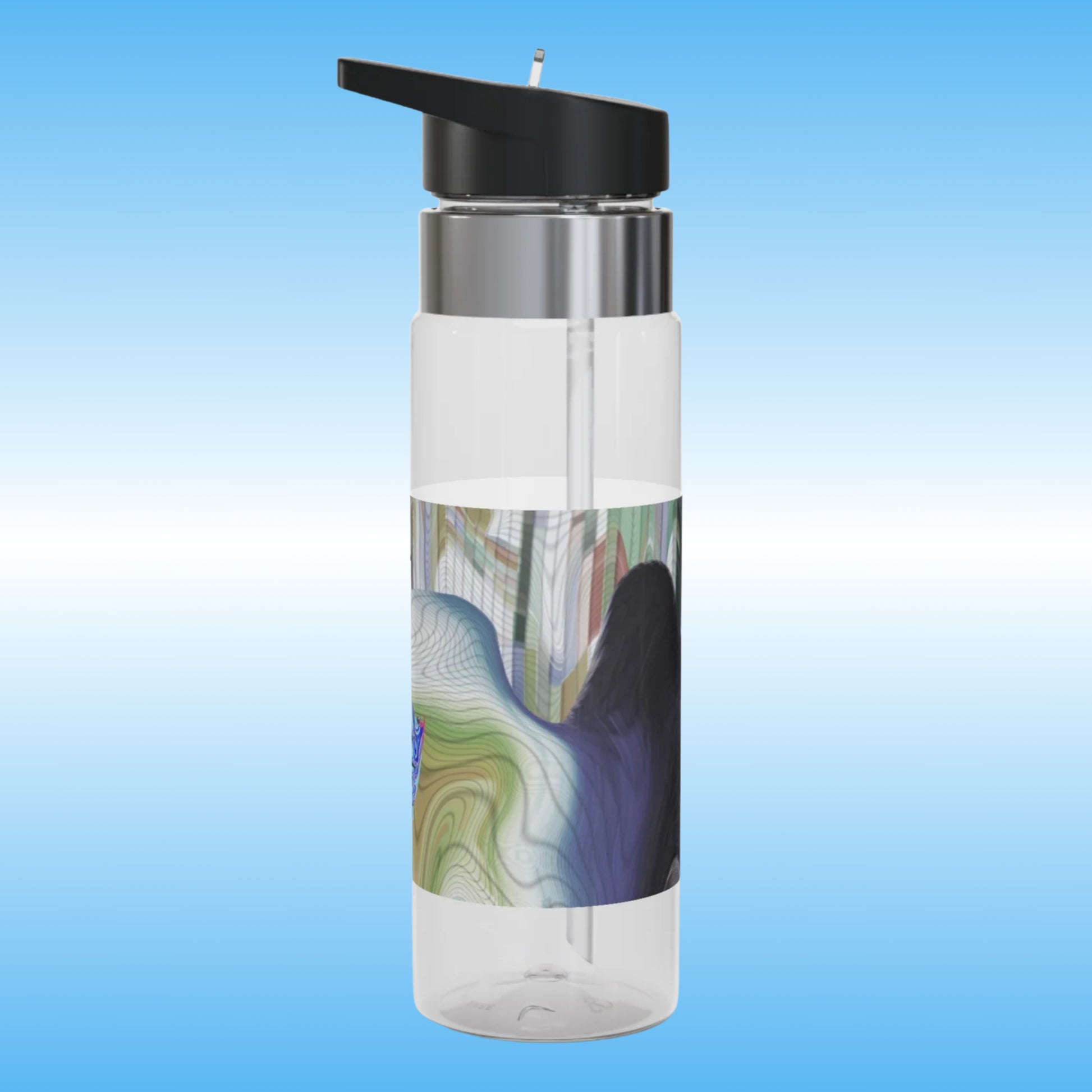 “Lost” – Crystal Clear Water Bottle by Paddle Frogs™  | BPA-Free