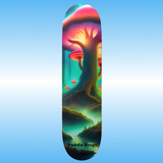 Magic Mushroom Forest | Paddle Frogs™ Skateboard Deck