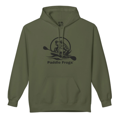Military Green  | Paddle Frogs™ Soft Fleece Hoodie: Soft Fleece, Wild Soul (12 Colors) 