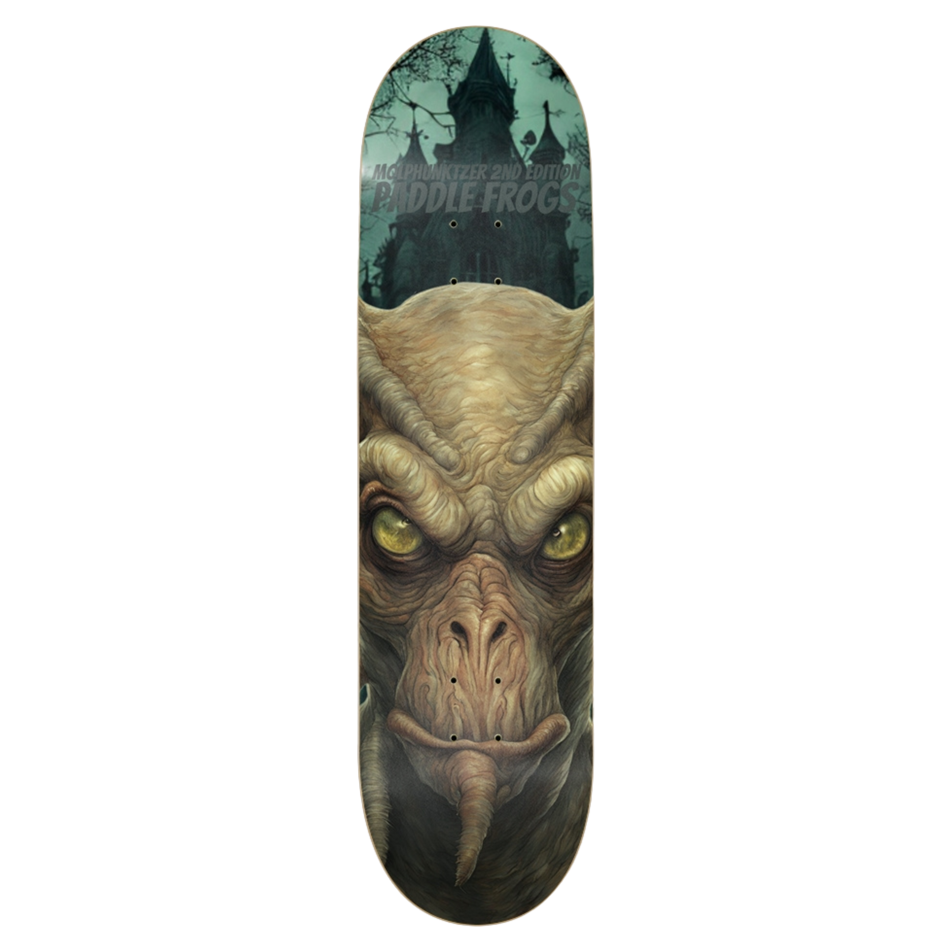 Molphunktzer 2nd Edition 8.75" Skateboard Deck | Paddle Frogs™ Glow-in-the-Dark