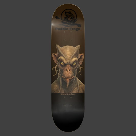 Molphunktzer Skateboard Deck is a masterful blend of craftsmanship and artistry