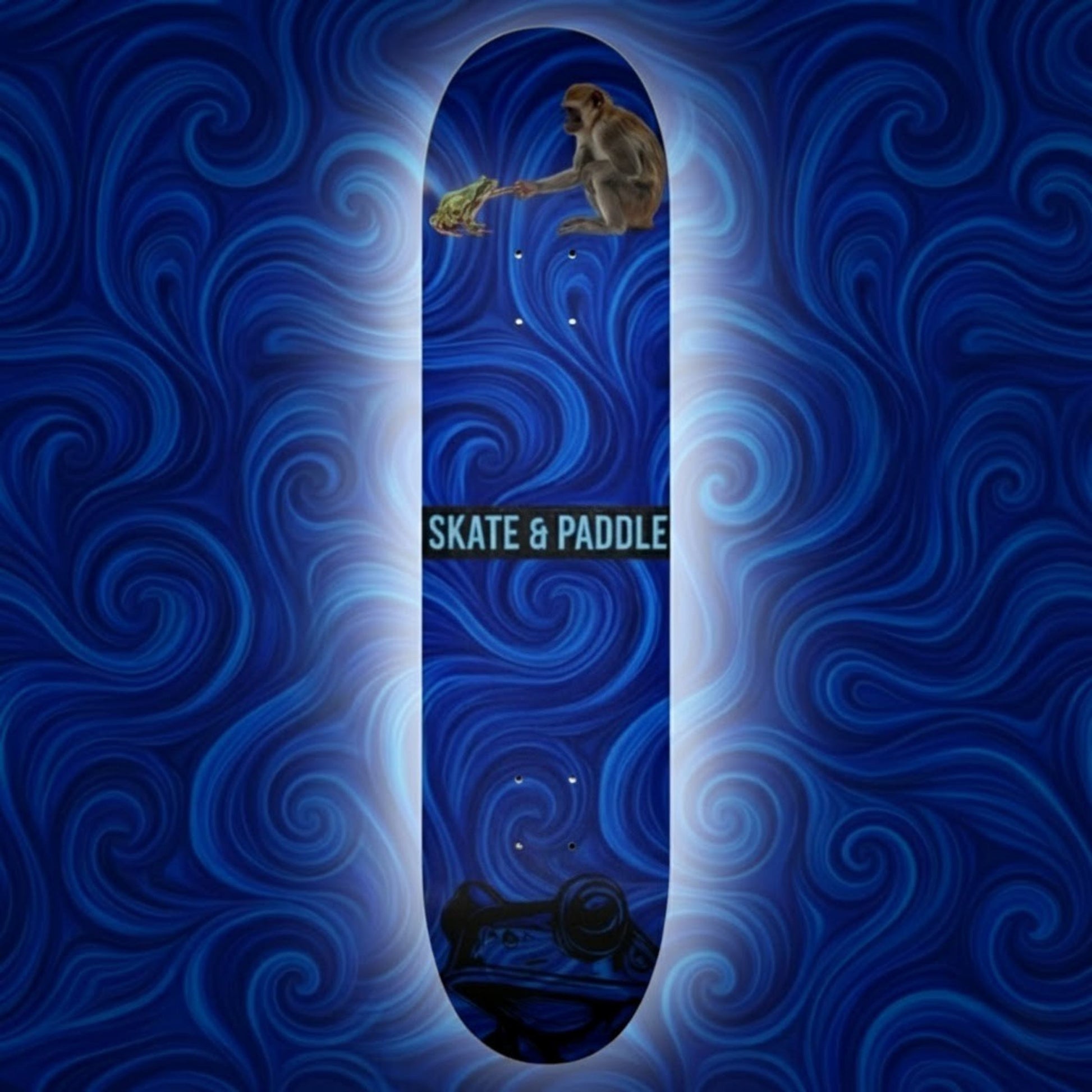 Monkey Deal 7 7/8 skateboard deck popsicle stick, Skate & Paddle, by Paddle Frogs