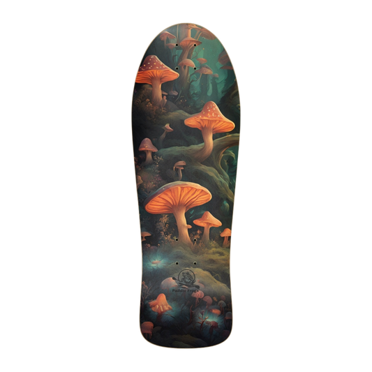 Mushroom Paradise | 10.25"x30" Classic skateboard | Paddle Frogs™