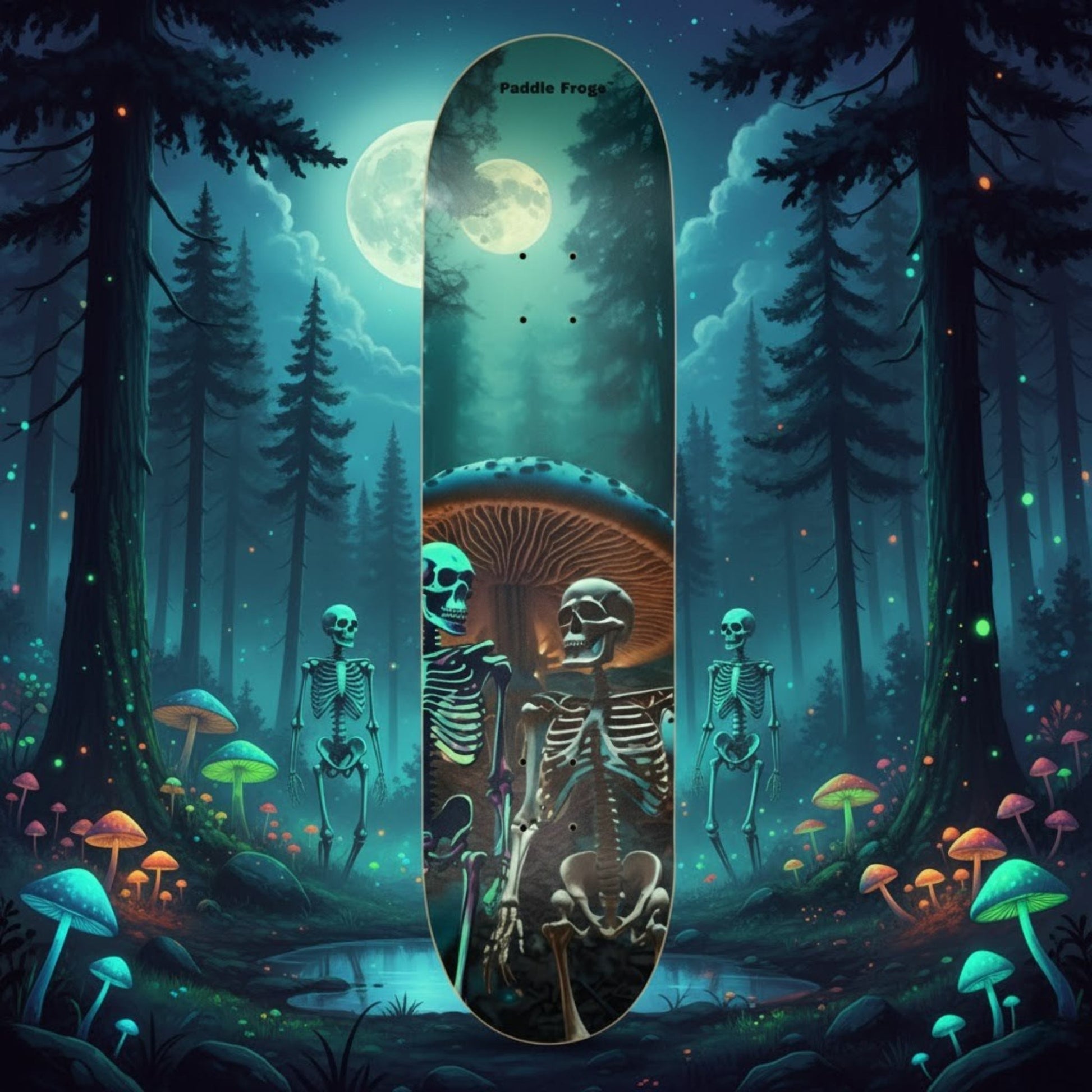 Nighttime Nonsense 8.5 skateboard deck by Paddle Frogs pro skate shop