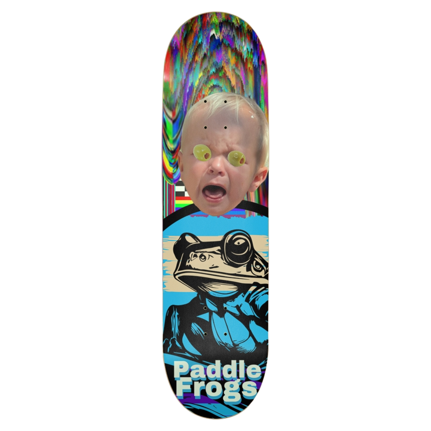 Olive Chaos | 8.75 Skateboard | Paddle Frogs™