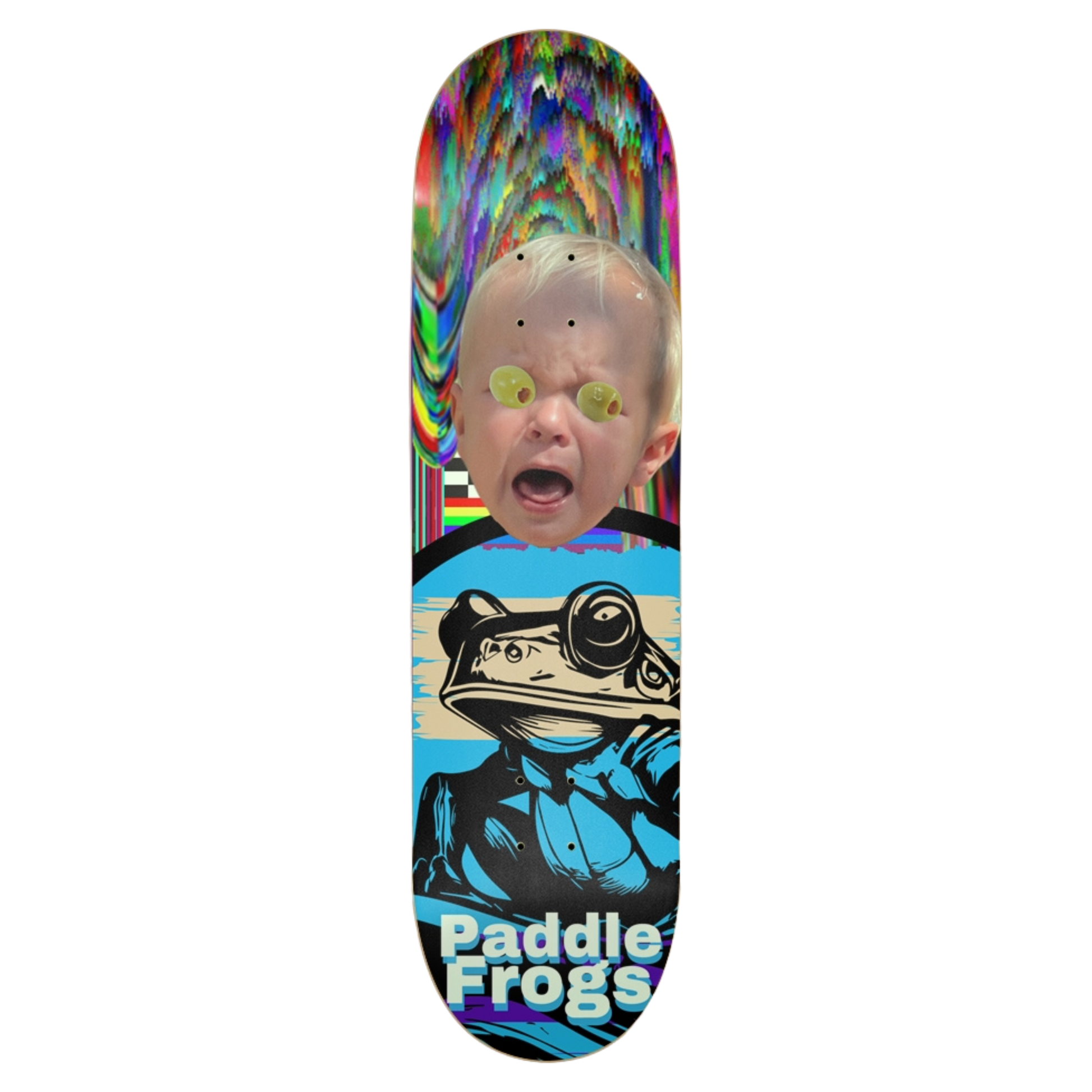 Olive Chaos | 8.75 Skateboard | Paddle Frogs™