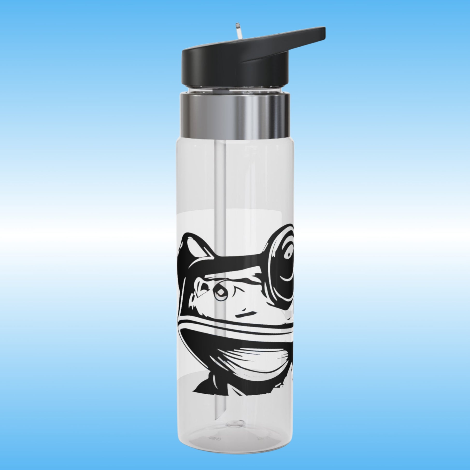 Olive Chaos crystal clear Water Bottles Paddle Frogs (Frog Side)