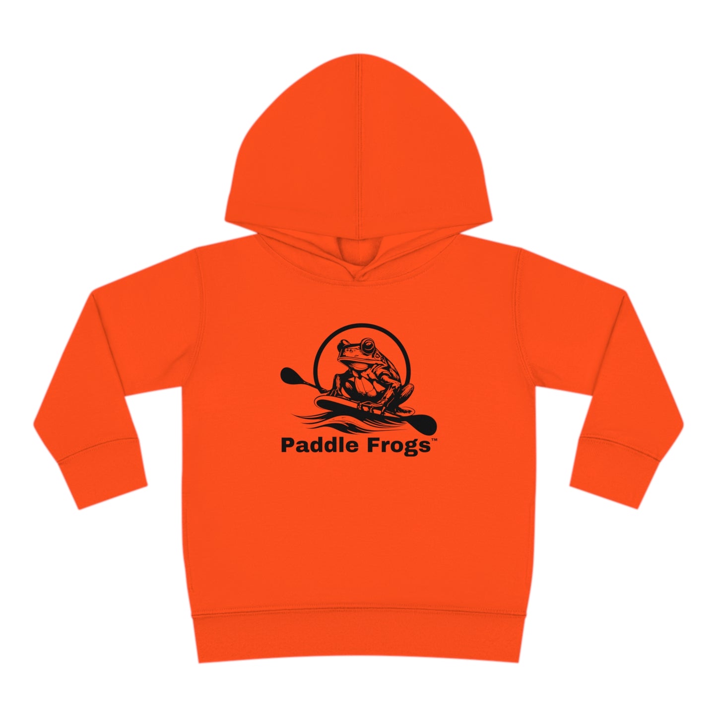 Orange Hoodie Paddle Frogs Kids (Youth), Kangaroo Pocket Hooded Jacket Coat 