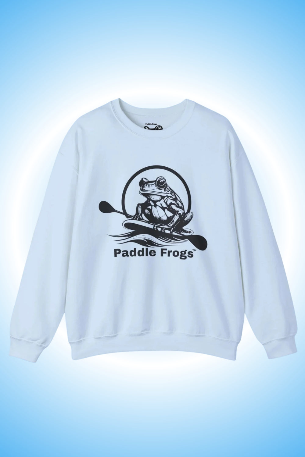 Original Paddle Frogs™ Sweatshirt paddleboarding and kayak tops for men and women.