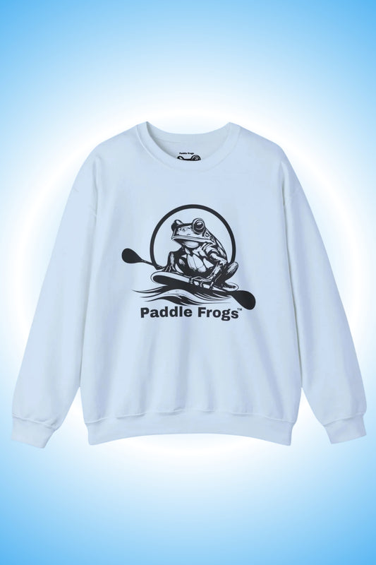Original Paddle Frogs™ Sweatshirt paddleboarding and kayak tops for men and women.
