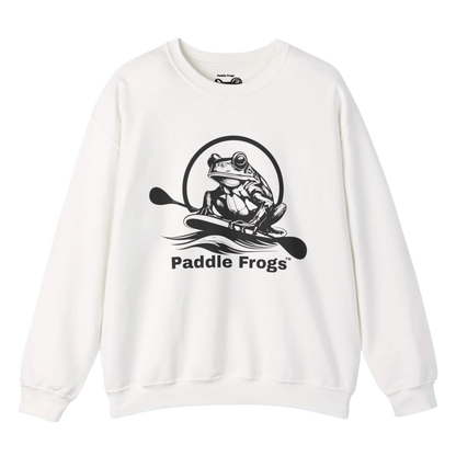 Original Pullover | Paddle Frogs™ Sweatshirt White paddle boarding frog 