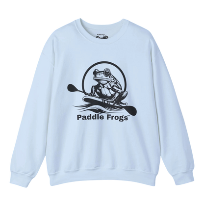 Original Pullover | Paddle Frogs™ Sweatshirt light blue paddle boarding frog 