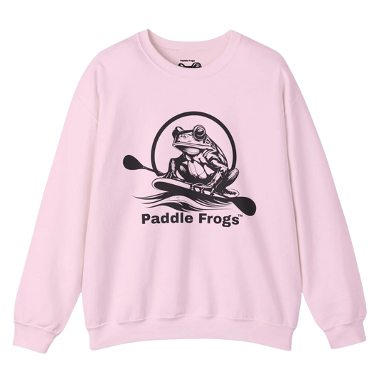 Original Pullover | Paddle Frogs™ Sweatshirt light pink paddle boarding frog 