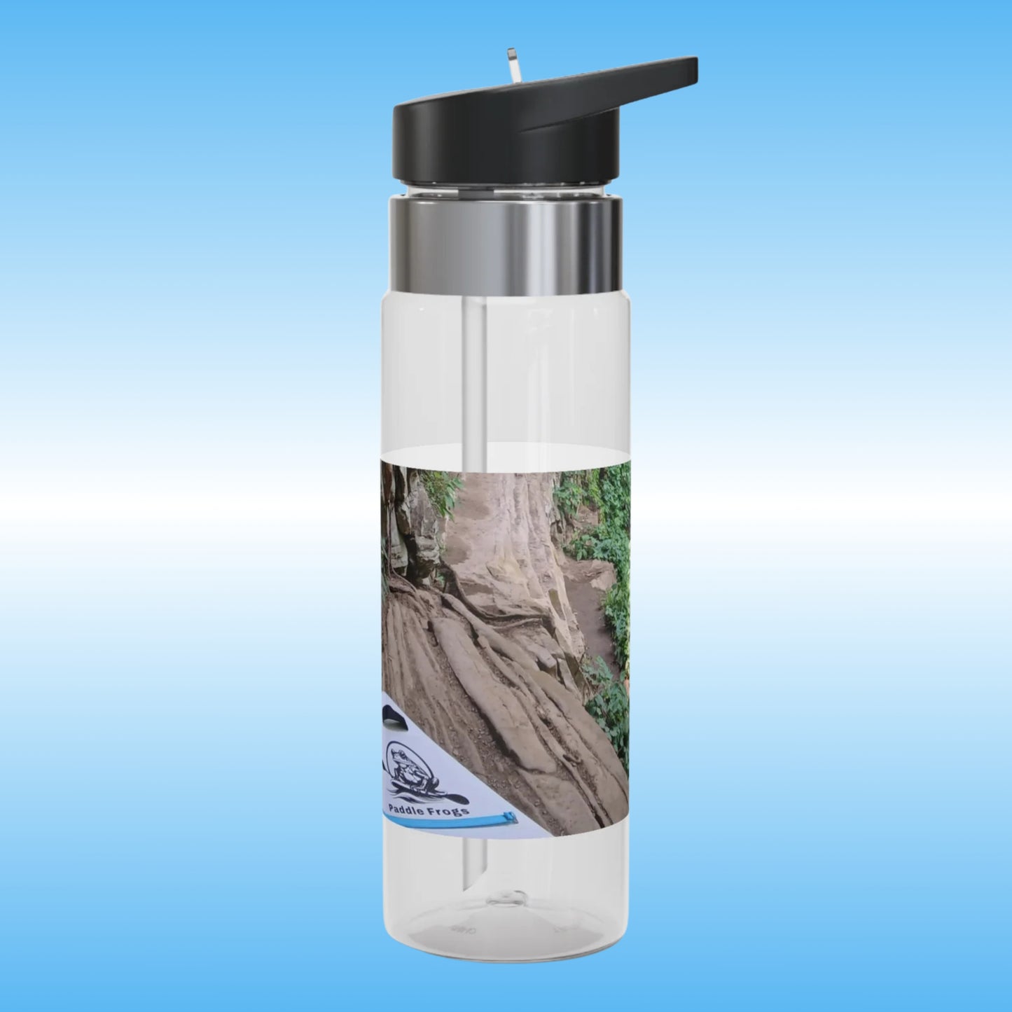 Ozone Falls | Crystal Clear Water Bottles Paddle Frogs (Cliff Paddle Board Waterfall pic view)