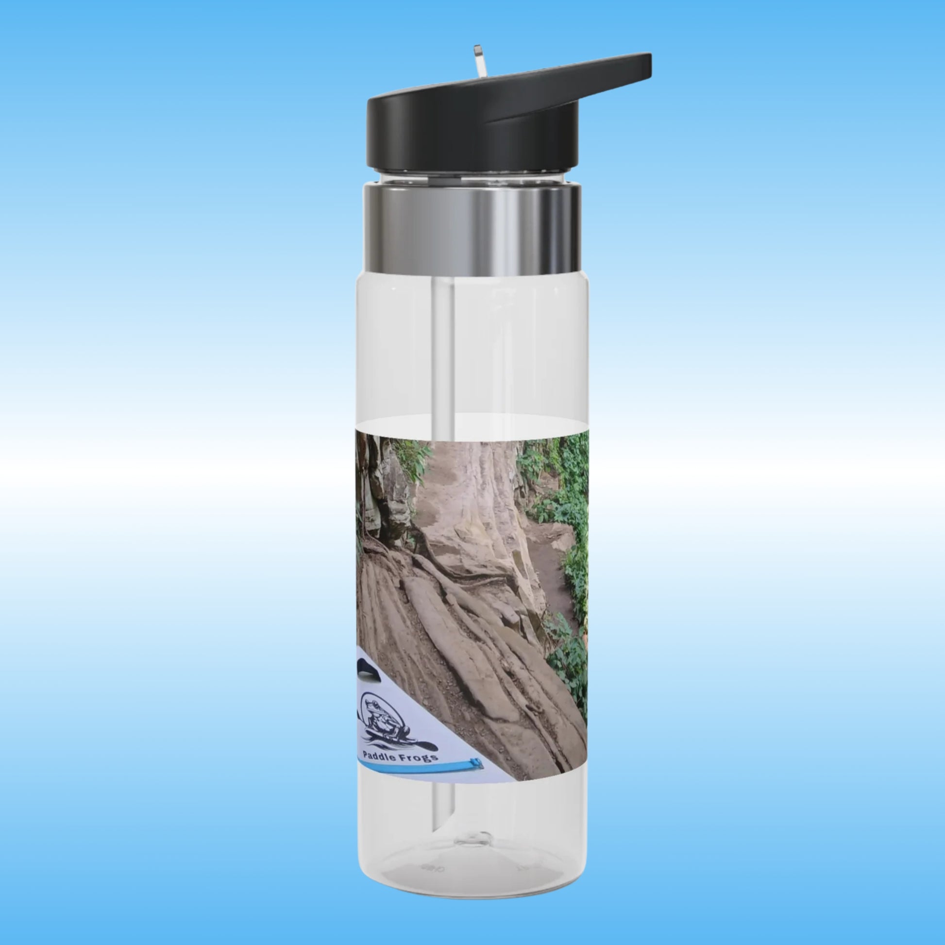 Ozone Falls | Crystal Clear Water Bottles Paddle Frogs (Cliff Paddle Board Waterfall pic view)
