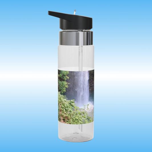 Ozone Falls Edge | Paddle Frogs™ | 20oz Clear Water Bottle | BPA-Free & School Safe