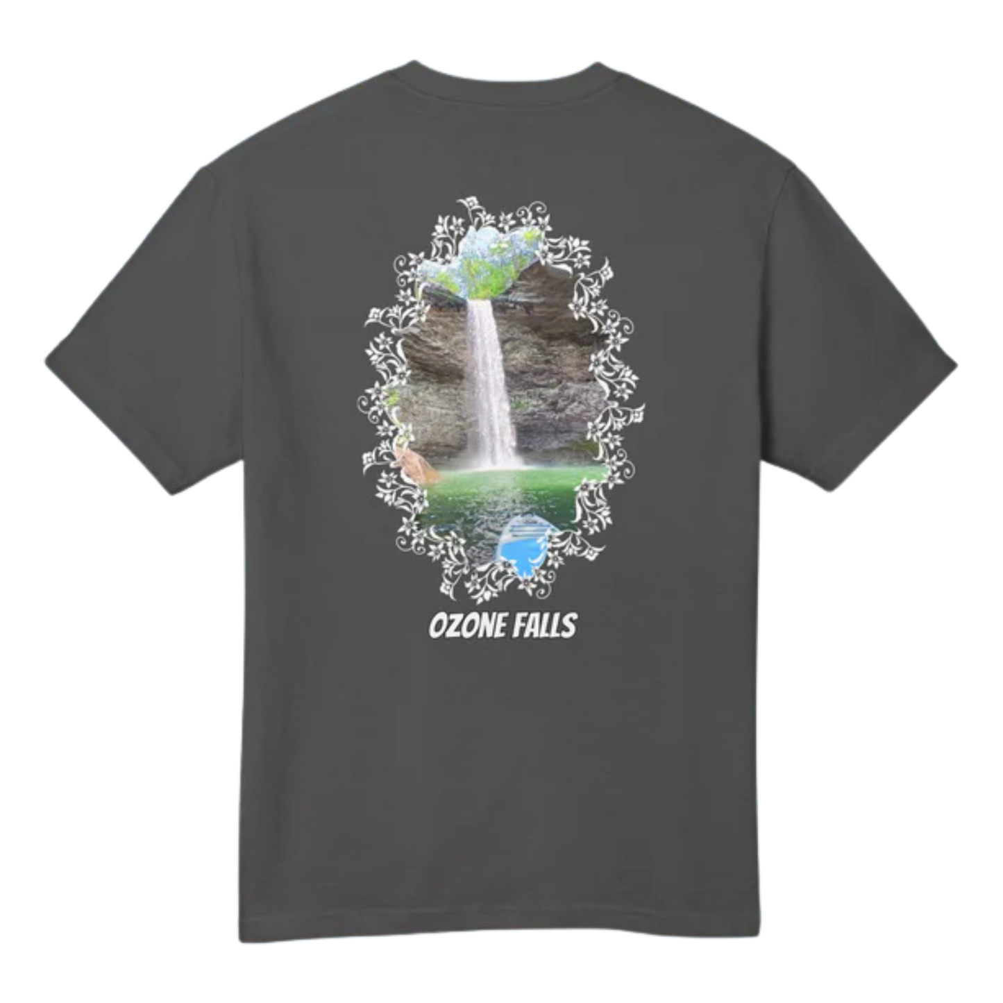 Ozone Falls T-Shirts (4 colors) - Faded Black