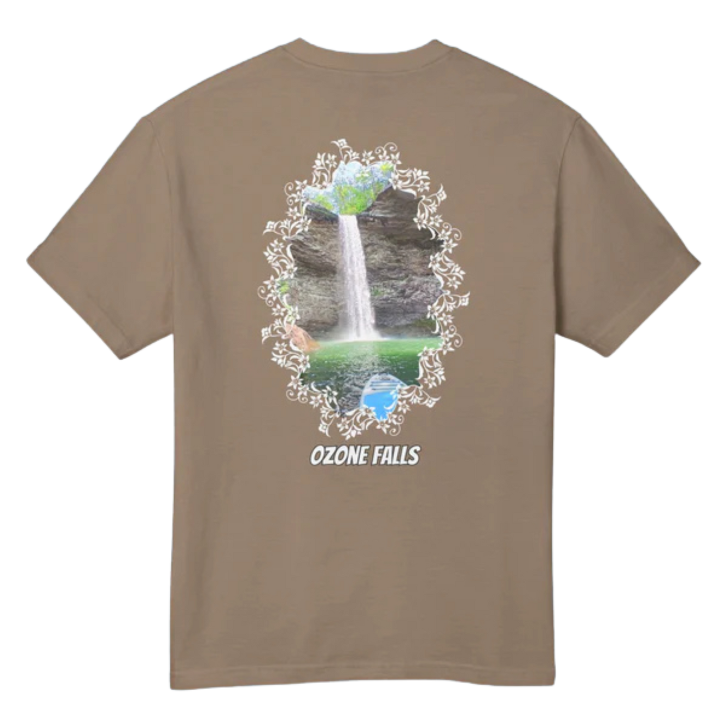Ozone Falls T-Shirts (4 colors) Faded Brown