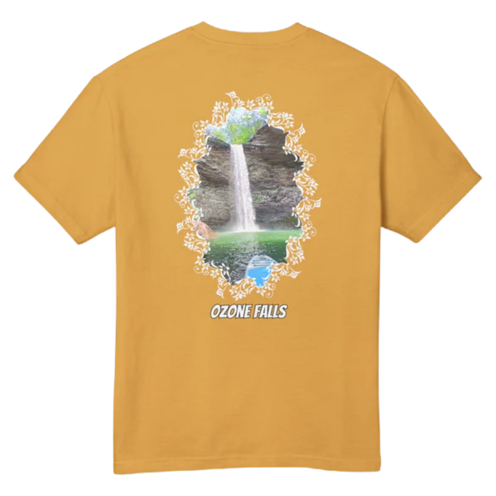 Ozone Falls T-Shirts (4 colors) - Faded mustard yellow