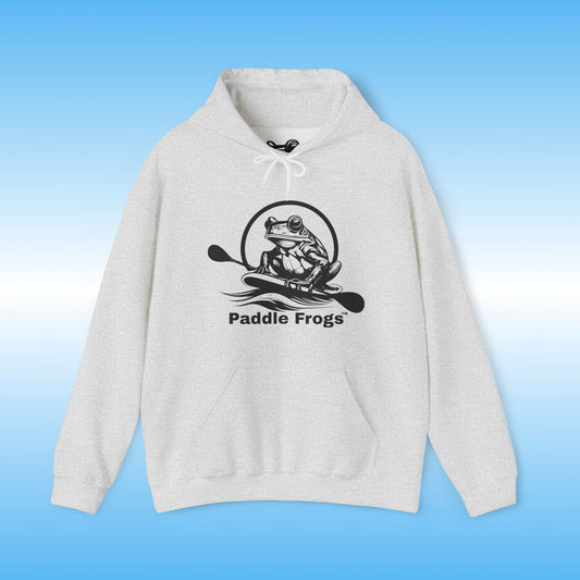 Paddle Frogs™ Cozy Logo Hoodie: Ash