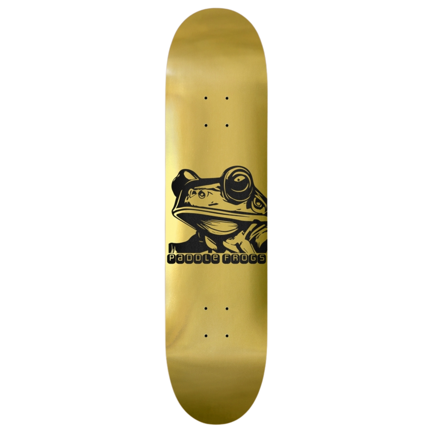 The Paddle Frogs Gold 8" deck is the gold standard for every ride. 7-ply Canadian Maple provides strength, flow, and perfect all-around control for versatility.