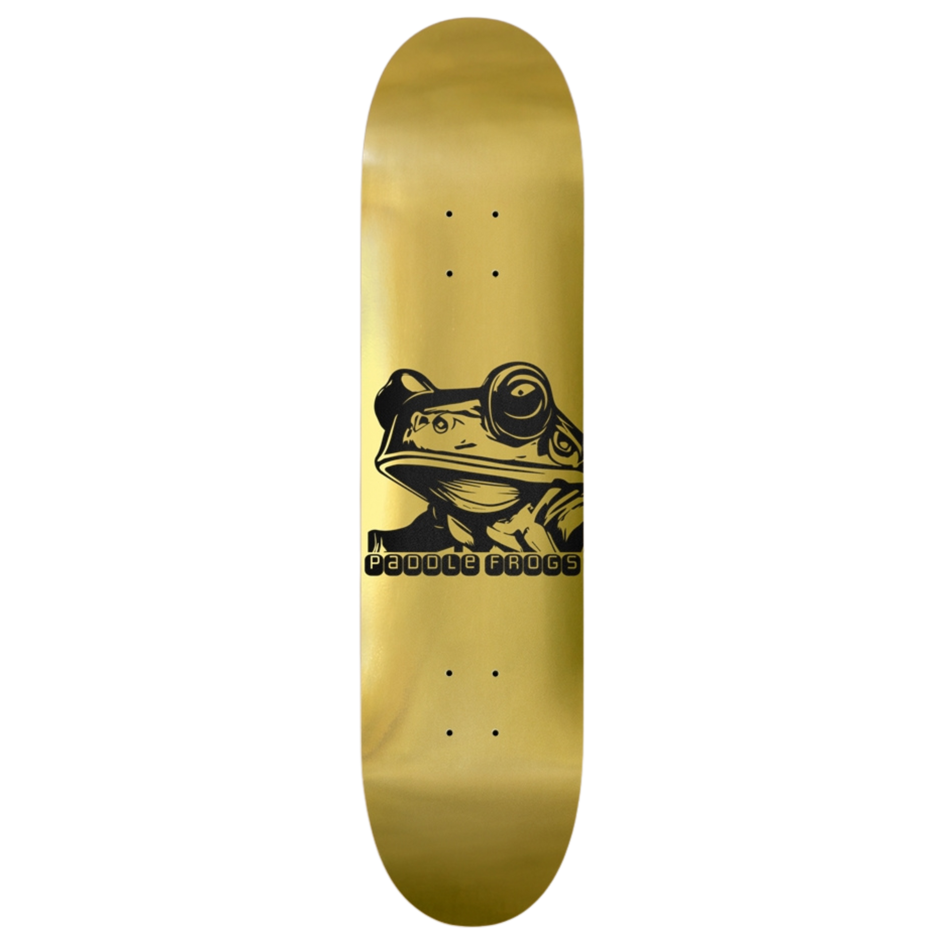 The Paddle Frogs Gold 8" deck is the gold standard for every ride. 7-ply Canadian Maple provides strength, flow, and perfect all-around control for versatility.