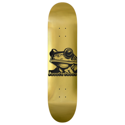 The Paddle Frogs Gold 8" deck is the gold standard for every ride. 7-ply Canadian Maple provides strength, flow, and perfect all-around control for versatility.