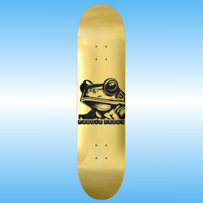 Paddle Frogs Gold Skate Deck 8 inch popsicle skateboard seven layer American Maple