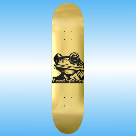 Paddle Frogs Gold Skate Deck 8 inch popsicle skateboard seven layer American Maple