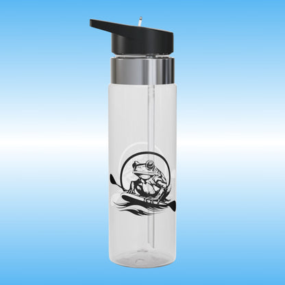 Paddle Frogs Logo on two sides | Crystal Clear Water Bottles Paddle Frogs (Right Side View)