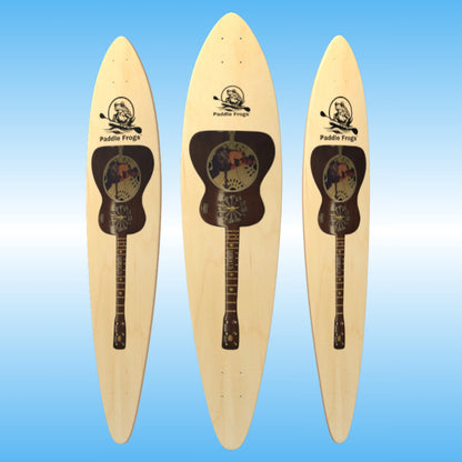 Paddle Frogs Pintail skateboard Music City USA Dobro (3) three angles