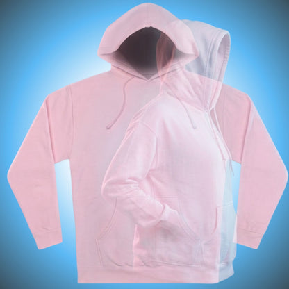 Paddle Frogs™ Solid Light Pink Color Fleece Hoodie