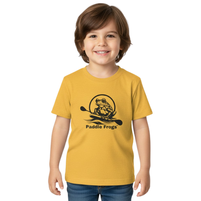 Paddle Frogs™ Toddler Tee (7 colors) Heather Yellow Gold on a transparent background