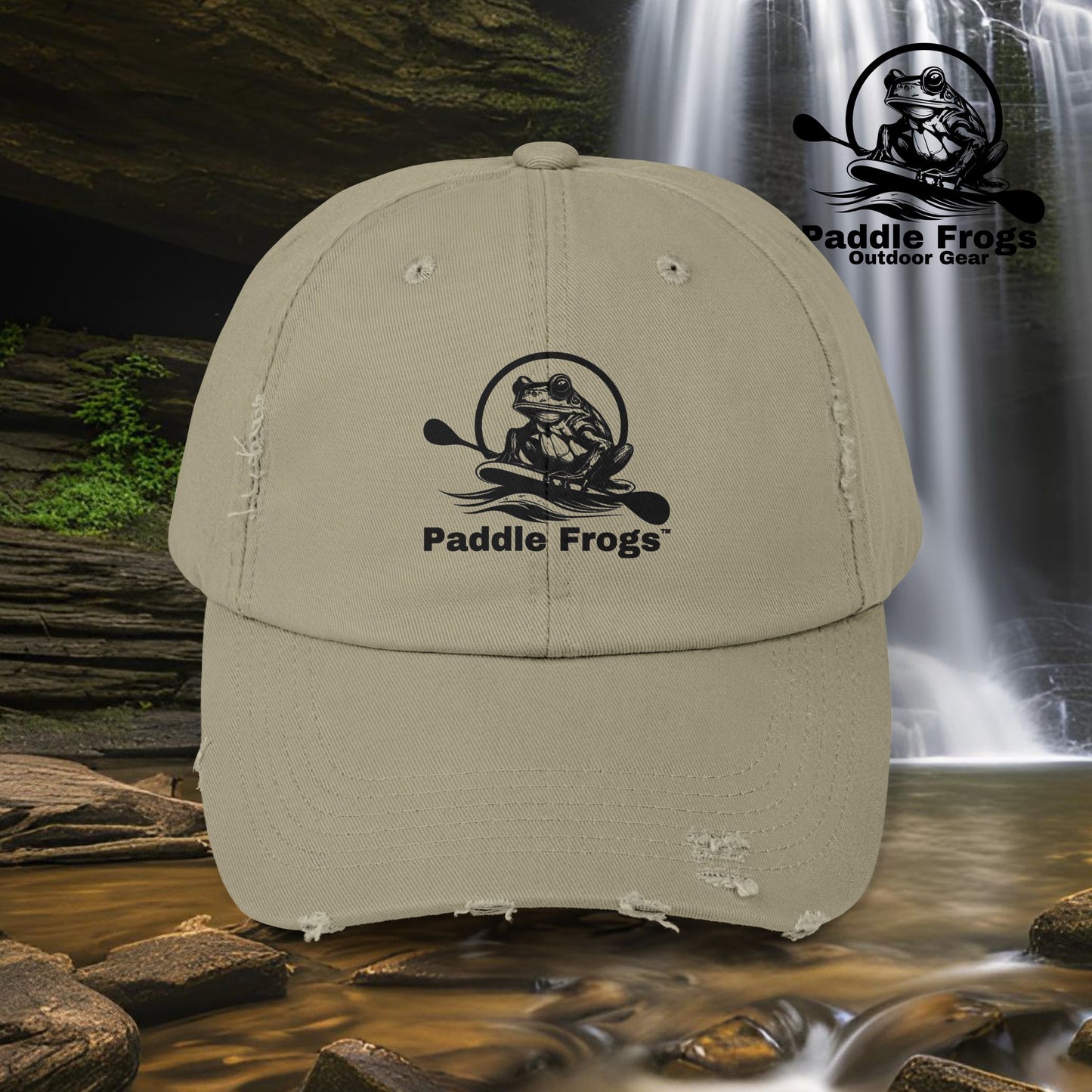 Paddle Frogs distressed vintage hats