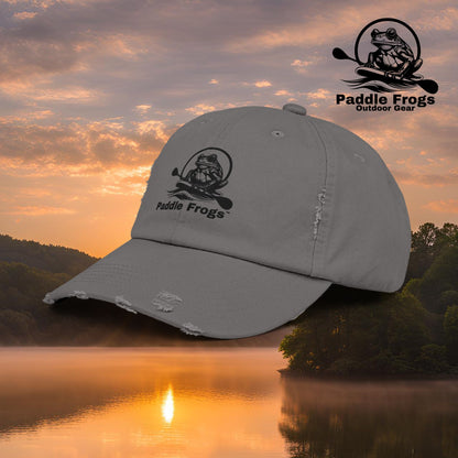 Paddle Frogs distressed vintage hats (Grey distressed)