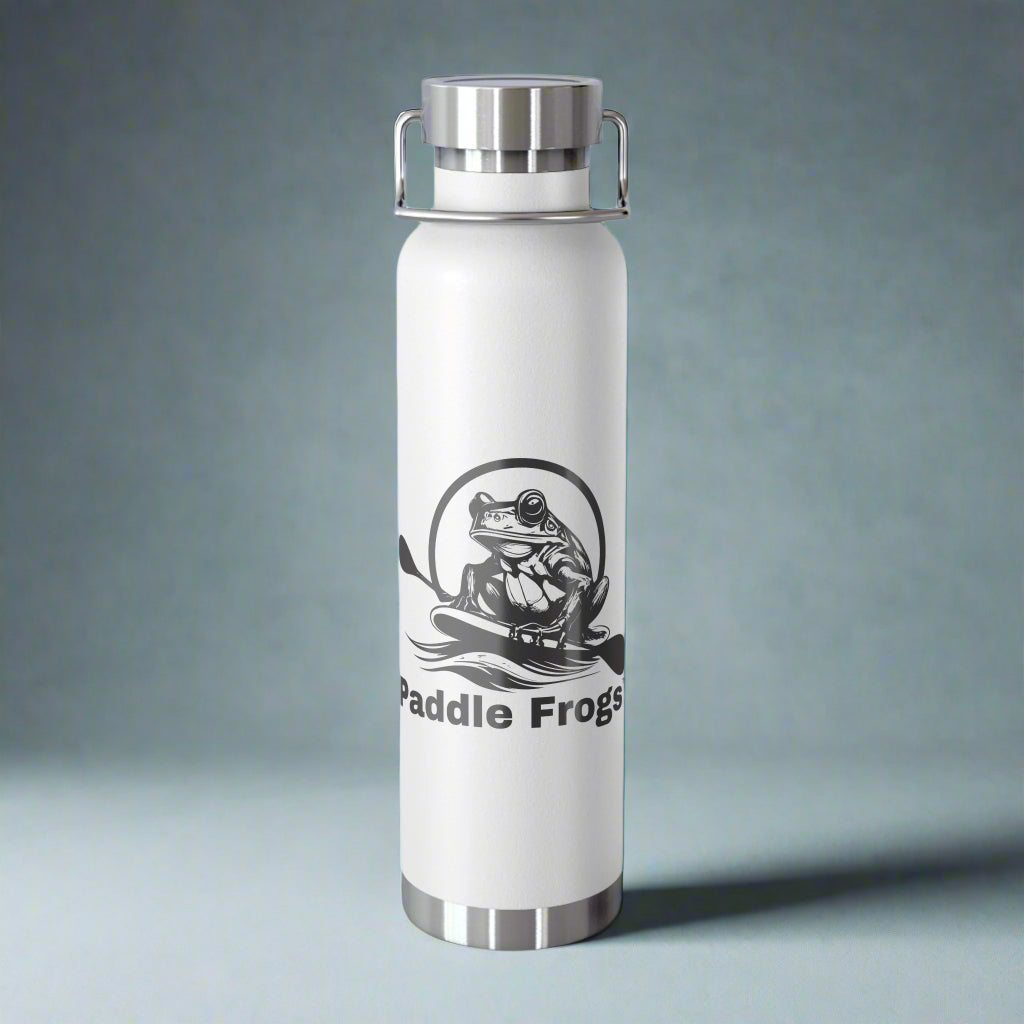 Paddle Frogs insulated water bottle - White