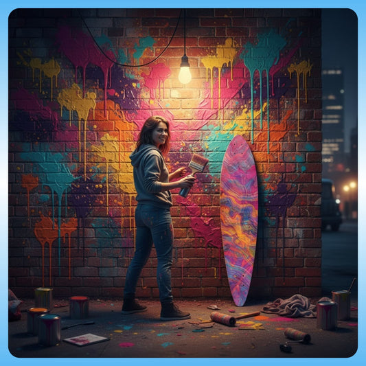 Paint Swirl | Pintail Longboard