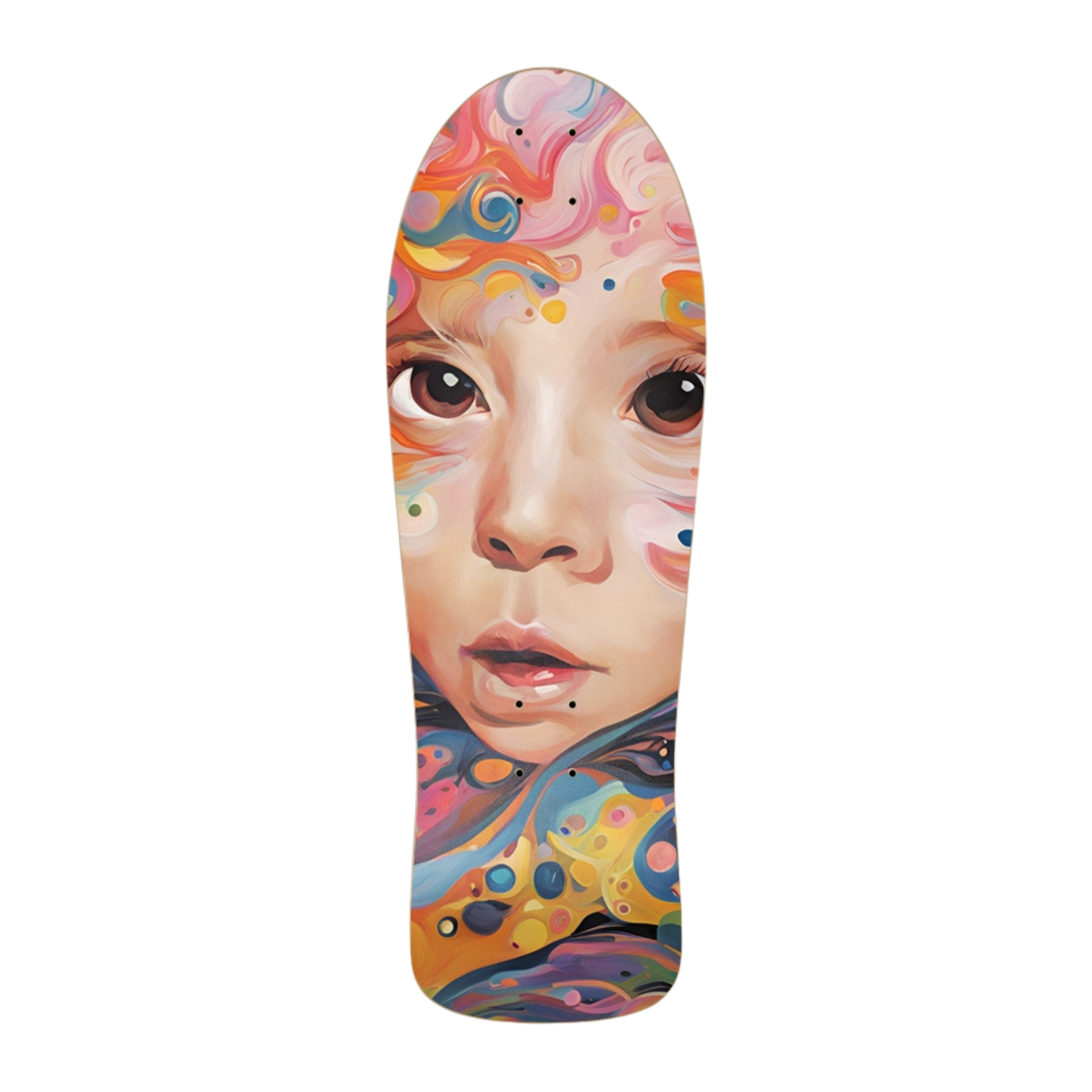 Painted Beauty (Old-School Classic) Skateboard Deck by Paddle Frogs™