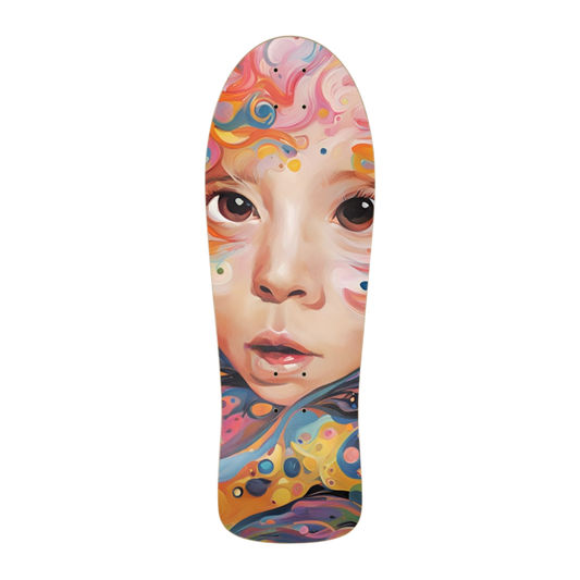 Painted Beauty (Old-School Classic) Skateboard Deck by Paddle Frogs™