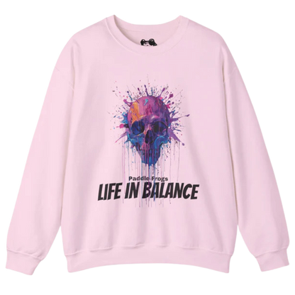 Pink - Drip Paint Skull - Sweatshirt