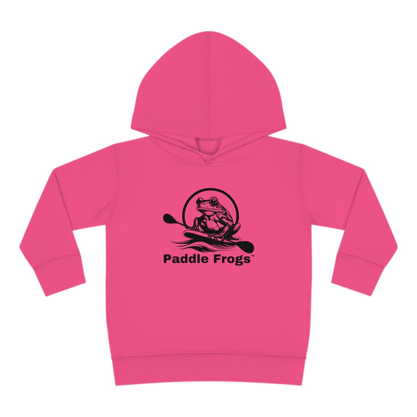 Pink Hoodie Paddle Frogs Kids (Youth), Kangaroo Pocket Hooded Jacket Coat 