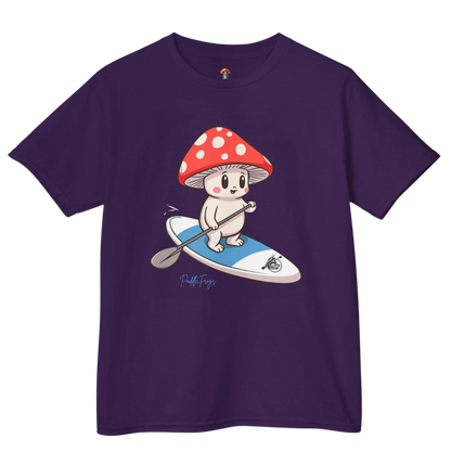 Purple - Shiro & the Divine Escape T-shirt (4 colors) Paddle Frogs™ Kids Mushroom Forest adventures