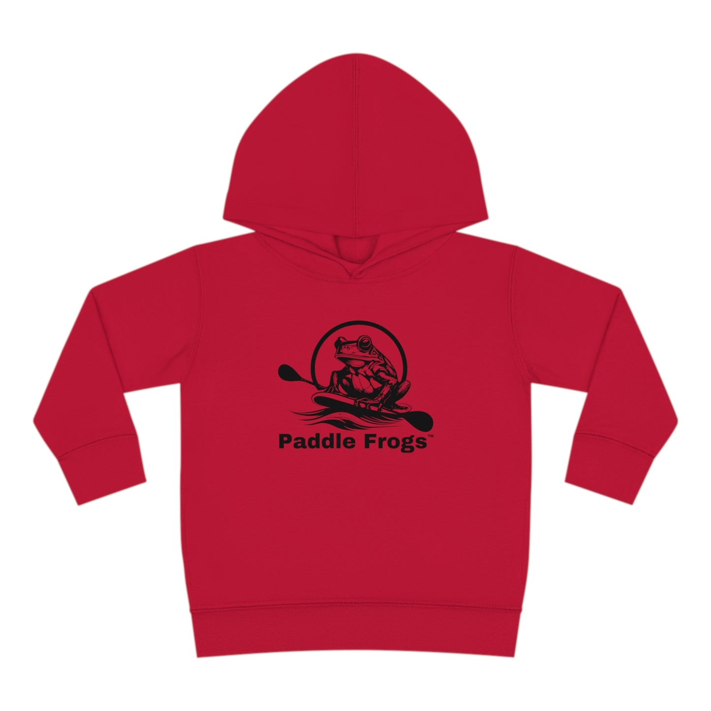 Red Hoodie Paddle Frogs Kids (Youth), Kangaroo Pocket Hooded Jacket Coat 