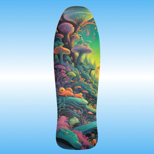 Sacred Shredline | Paddle Frogs Pro street Deck  | Professional skateboard deck by Paddle Frogs | Bottom of the Classic old-school Shredder skater shape 