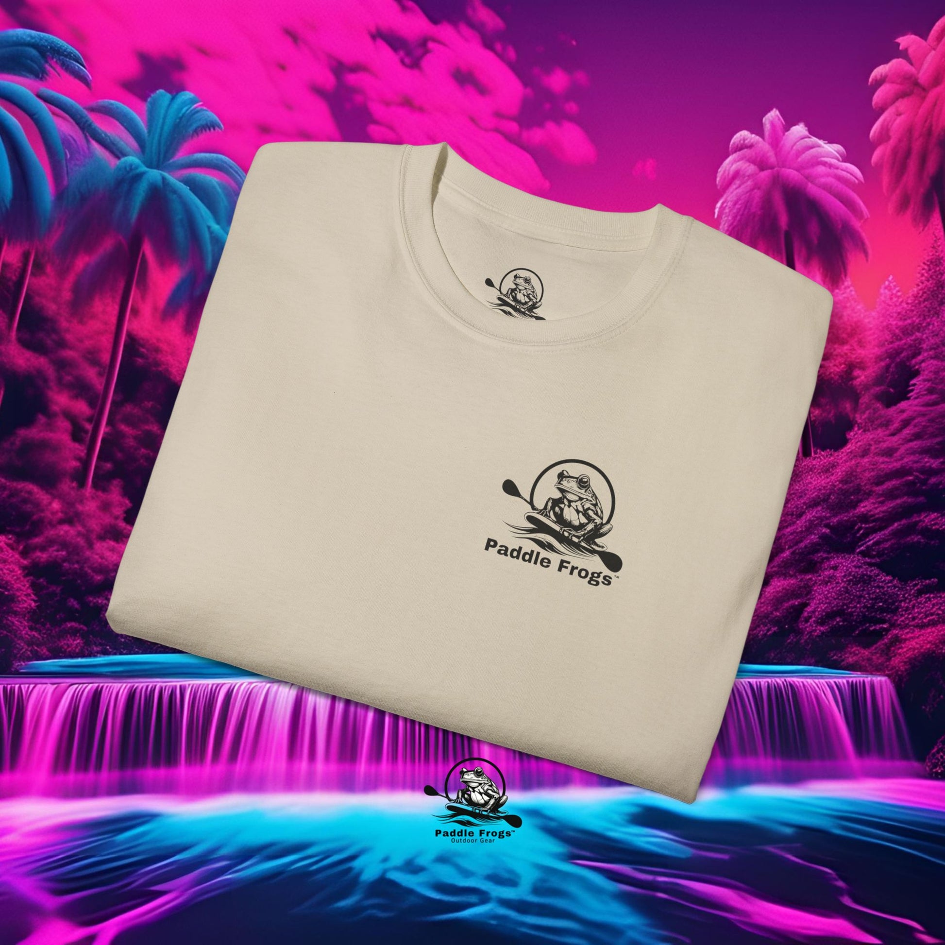 Sand Waterfall T-shirt Paddle Frogs Outdoor Gear Tag-less Love