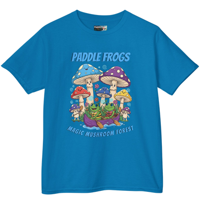 Sapphire Blue  | Magic Mushroom Forest Youth Tee - Paddle Frogs™ Kids