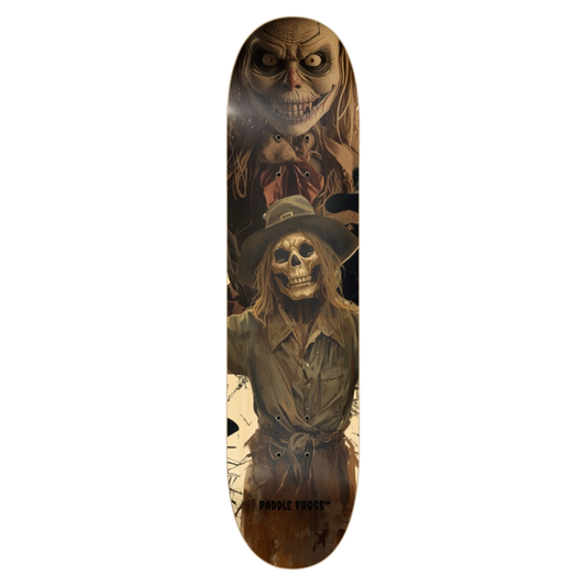 Scarecrow 7.62" | Premium Skateboard Deck  | Pressed in Canada, Finished in USA Paddle Frogs™ pro skate shop on a transparent background