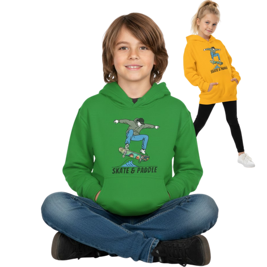 "Skate & Paddle" Chlorophyll Cruiser Youth Hoodie