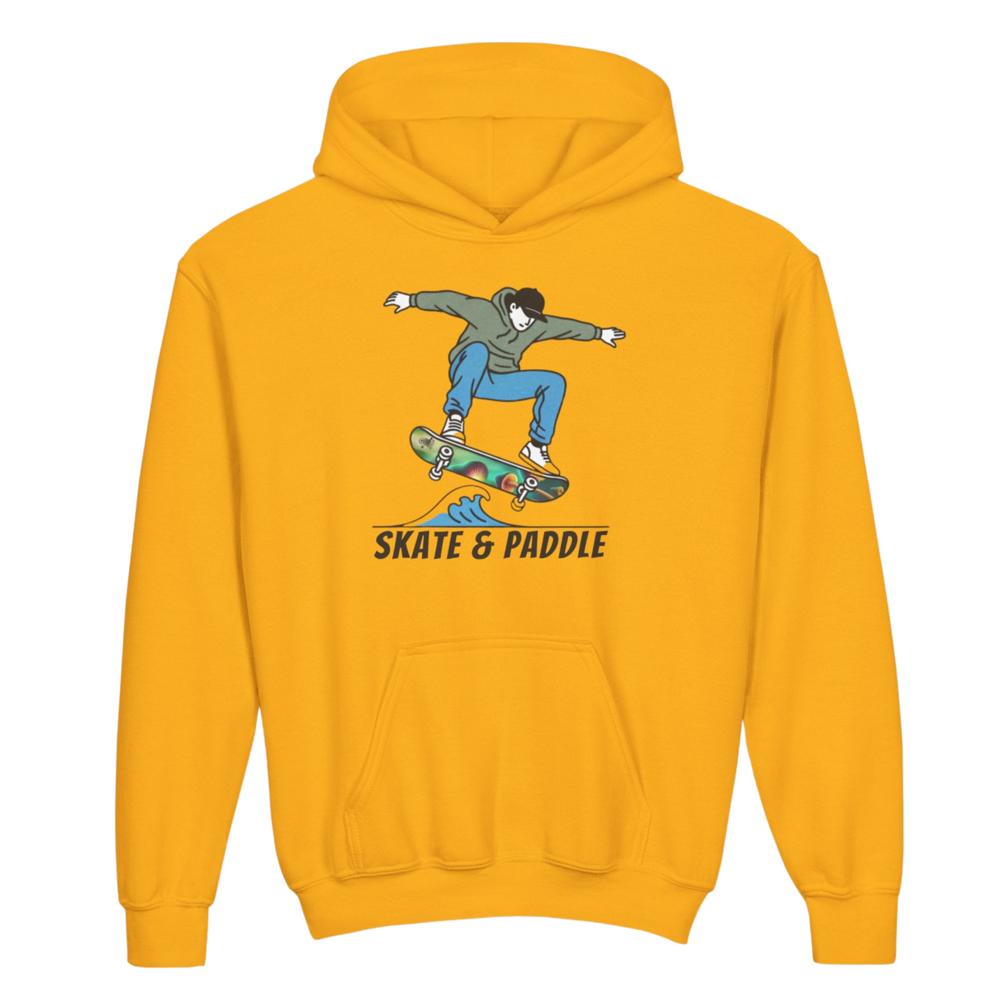"Skate & Paddle" Chlorophyll Cruiser Youth Hoodie