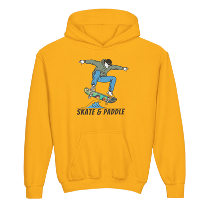 "Skate & Paddle" Chlorophyll Cruiser Youth Hoodie